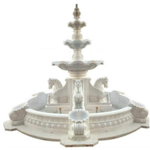 Marble Fountain Horse Sculpture | Luxury Marble Fountain