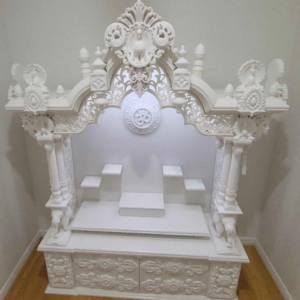 White Marble Mandir for Home | Handcrafted Marble Temple