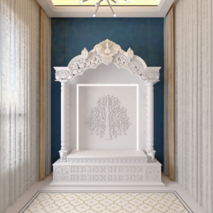 Vietnam White Marble Temple for Home | Premium Marble Mandir